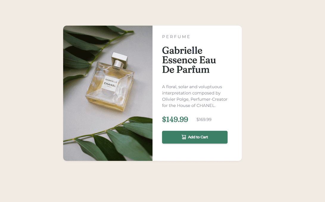 Product preview card component Project