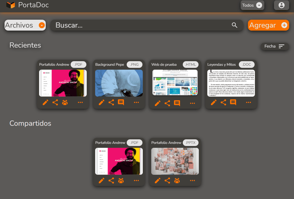 Web for document management